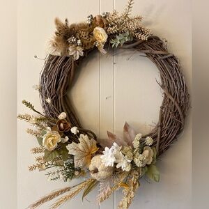 Wreath Handmade, unique and one of a kind.